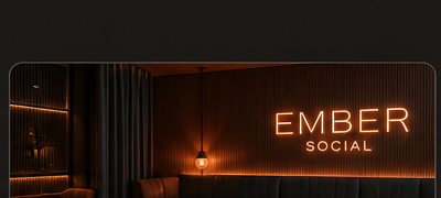 Interior of Ember Social lounge