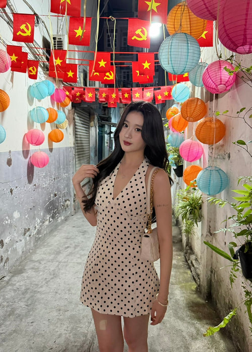 Stella at a colourful venue